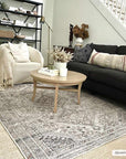 Barny Beige Washable Area Rug