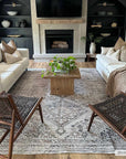 Barny Beige Washable Area Rug