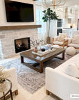 Barny Beige Washable Area Rug