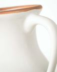 Natural Rimmed White Vase