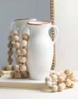 Natural Rimmed White Vase