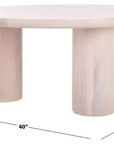 Mork 3 Leg Round Coffee Table