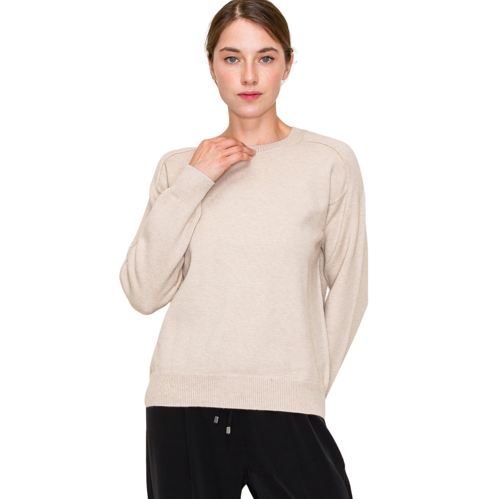Lila Soft Crewneck Sweater