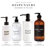 White Stoneware Dish Soap Dispenser