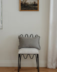 Finn Gingham Ruffle Pillow Cover