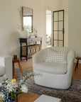 Florence Gingham Ruffle Pillow Cover