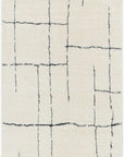 Freud Woven Rug - Ivory/Black