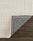 Bahar Cream Washable Area Rug