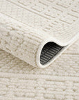 Bahar Cream Washable Area Rug