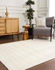 Bahar Cream Washable Area Rug