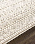 Bahar Cream Washable Area Rug