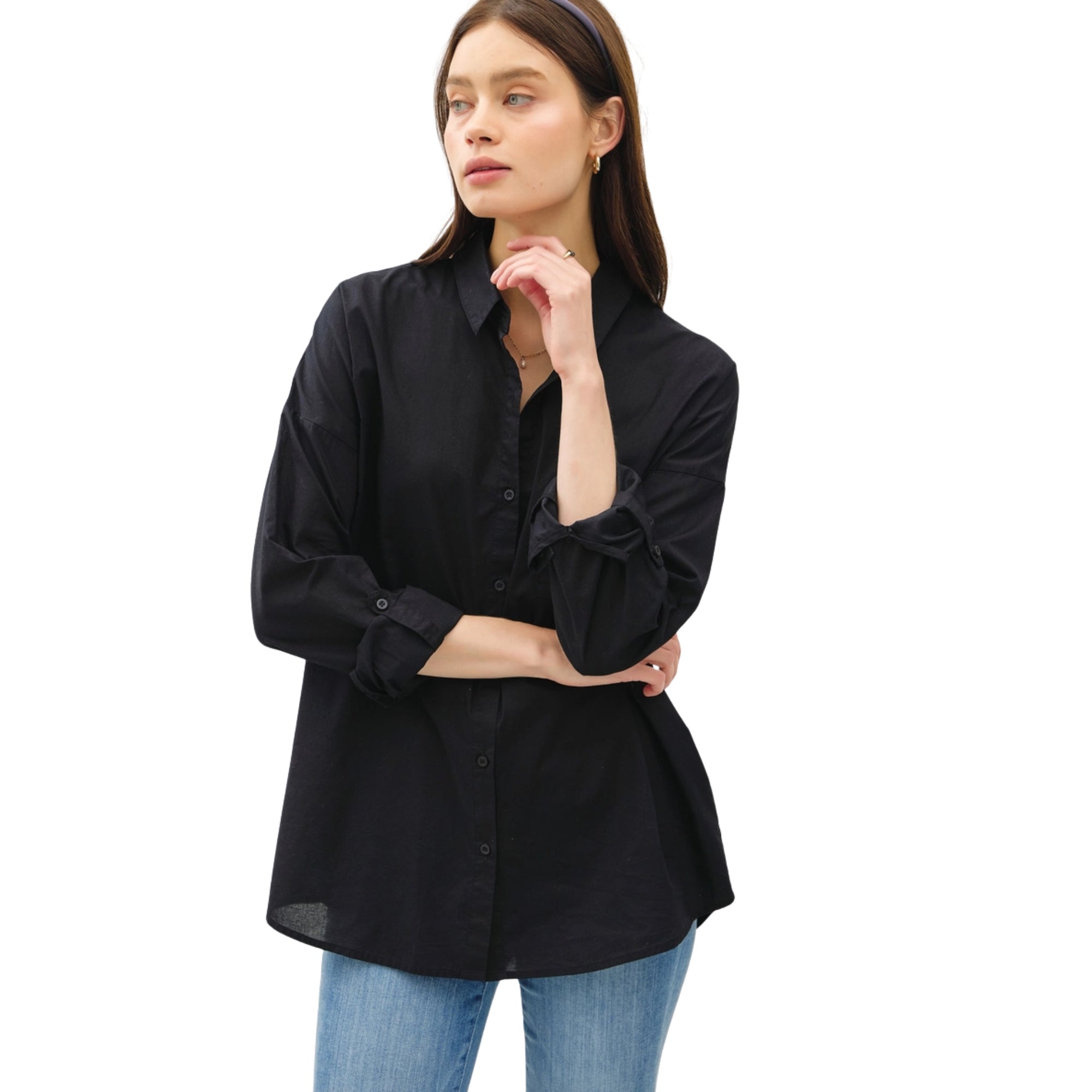 Julianne Oversized Cotton Shirt