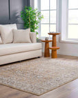 Anana Gold + Beige Area Rug
