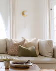 Charles Tan Stripe Pillow Cover