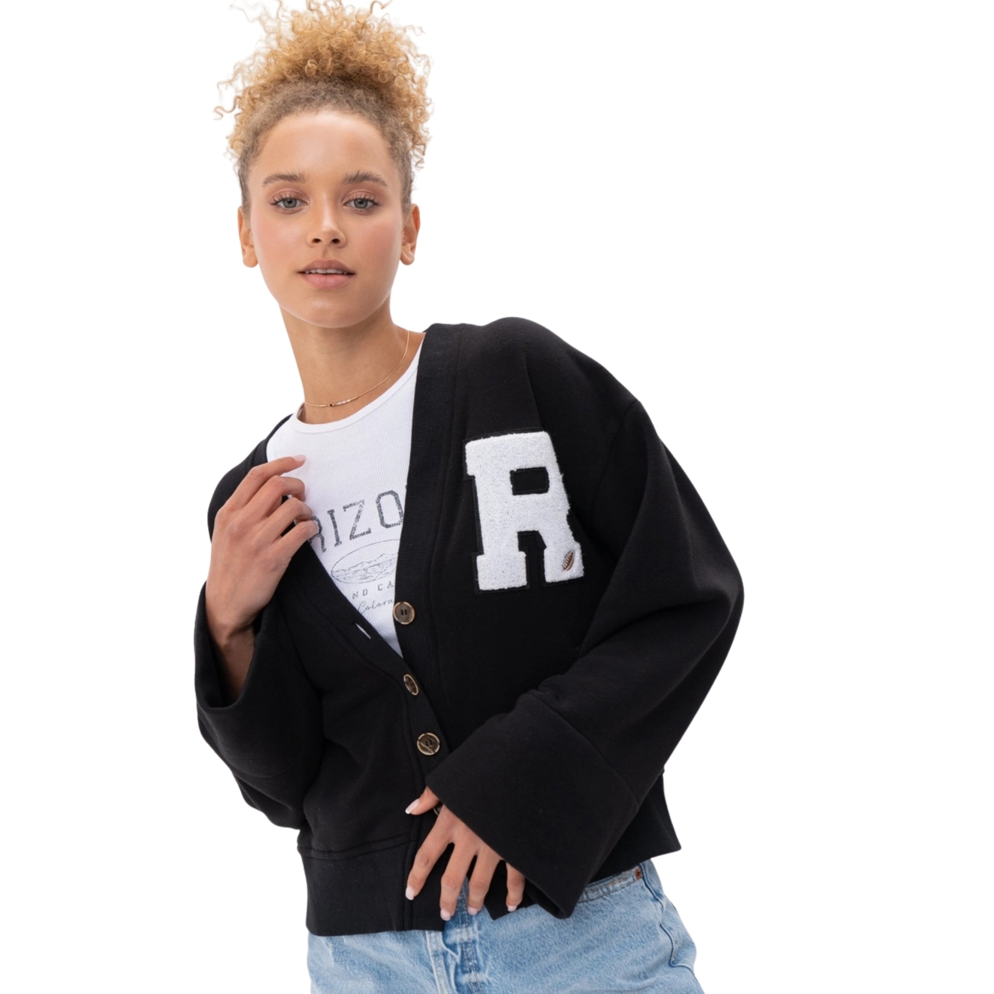 Soft Fleece R Patch Cardigan