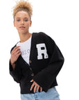 Soft Fleece R Patch Cardigan