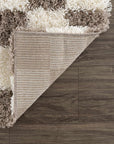 Atira Brown Checkered Area Rug