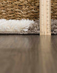 Atira Brown Checkered Area Rug