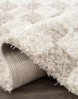 Atira Light Brown Checkered Area Rug