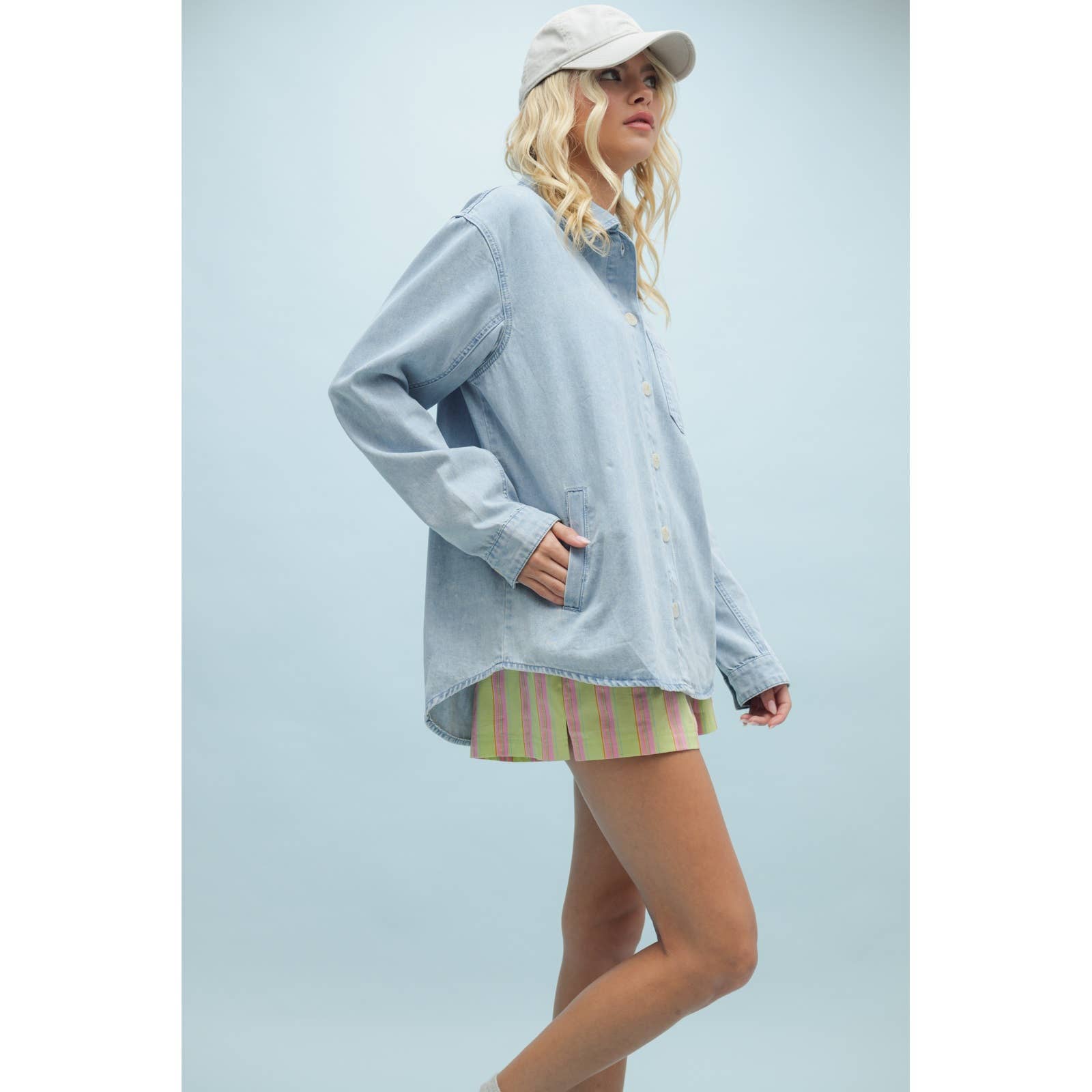 Mason Light Denim Shacket