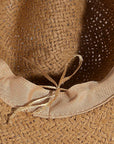 Two Tone Floppy Boho Straw Hat
