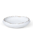 Gilded Organic Edge Shallow Bowl, 9.25"
