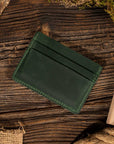 Leather Card Holder Wallet, Handmade Wallet