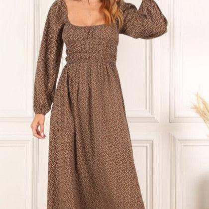 Rory Vintage Puff Sleeve Dress