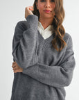 Tamara Oversized V-Neck Sweater