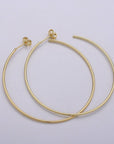 Simple Light Hoops 24K Gold
