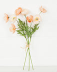 16in Wrinkle Poppy Bush Peach