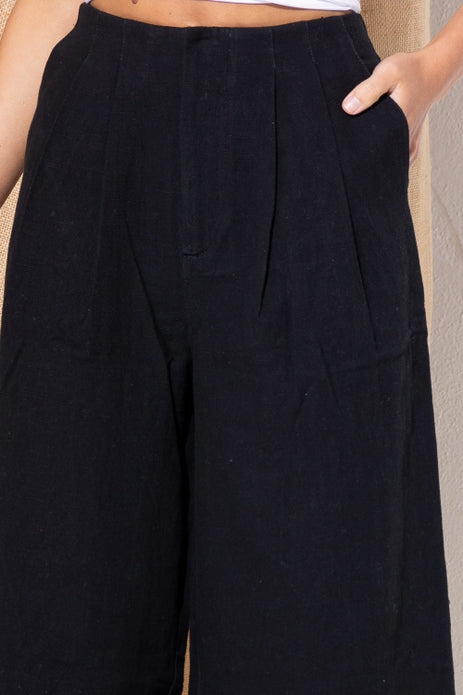 Annette High Waisted Sturdy Linen Pants