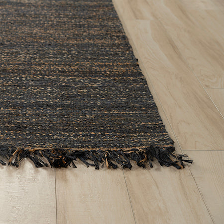 Bengal Black Dhurrie Rug