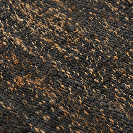 Bengal Black Dhurrie Rug