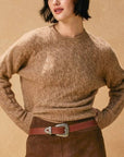Peyton Cable Knit Crew Neck Sweater