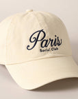 Paris Social Club Baseball Cap