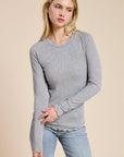 Madeleine Ribbed Long Sleeve Top