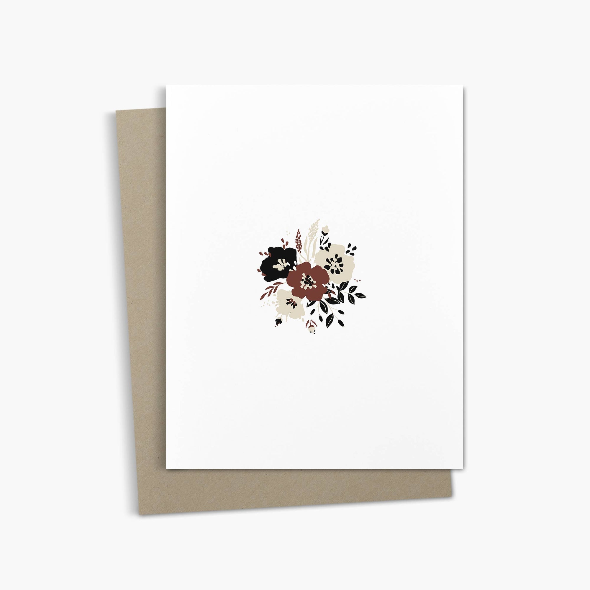 Simple Flower Bouquet Greeting Card