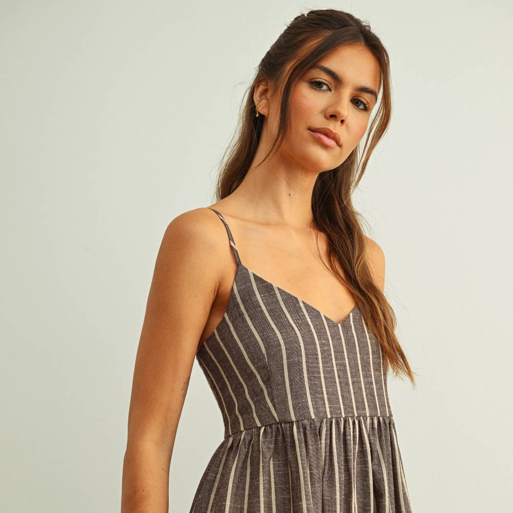 chinese dress ladies LOUSEA Womens Striped Knitted Dress Long Sleeve Crewneck Sweater Maxi Dress  Stripe Print Fall Striped Sweater Dresses (Apricot,S) at Amazon Women's  Clothing store main image 1