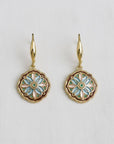 Enamel Drip Art Dangle Earrings