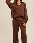 Relaxed V-Neck Lounge Set