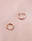 Ariel 18k Gold Twist Hoop Earring