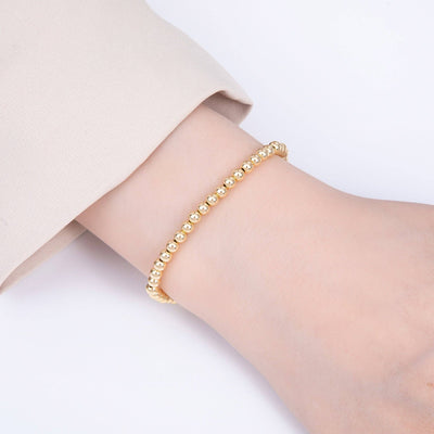 4mm Minimalist Round Ball Stretch Bracelet