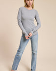 Madeleine Ribbed Long Sleeve Top