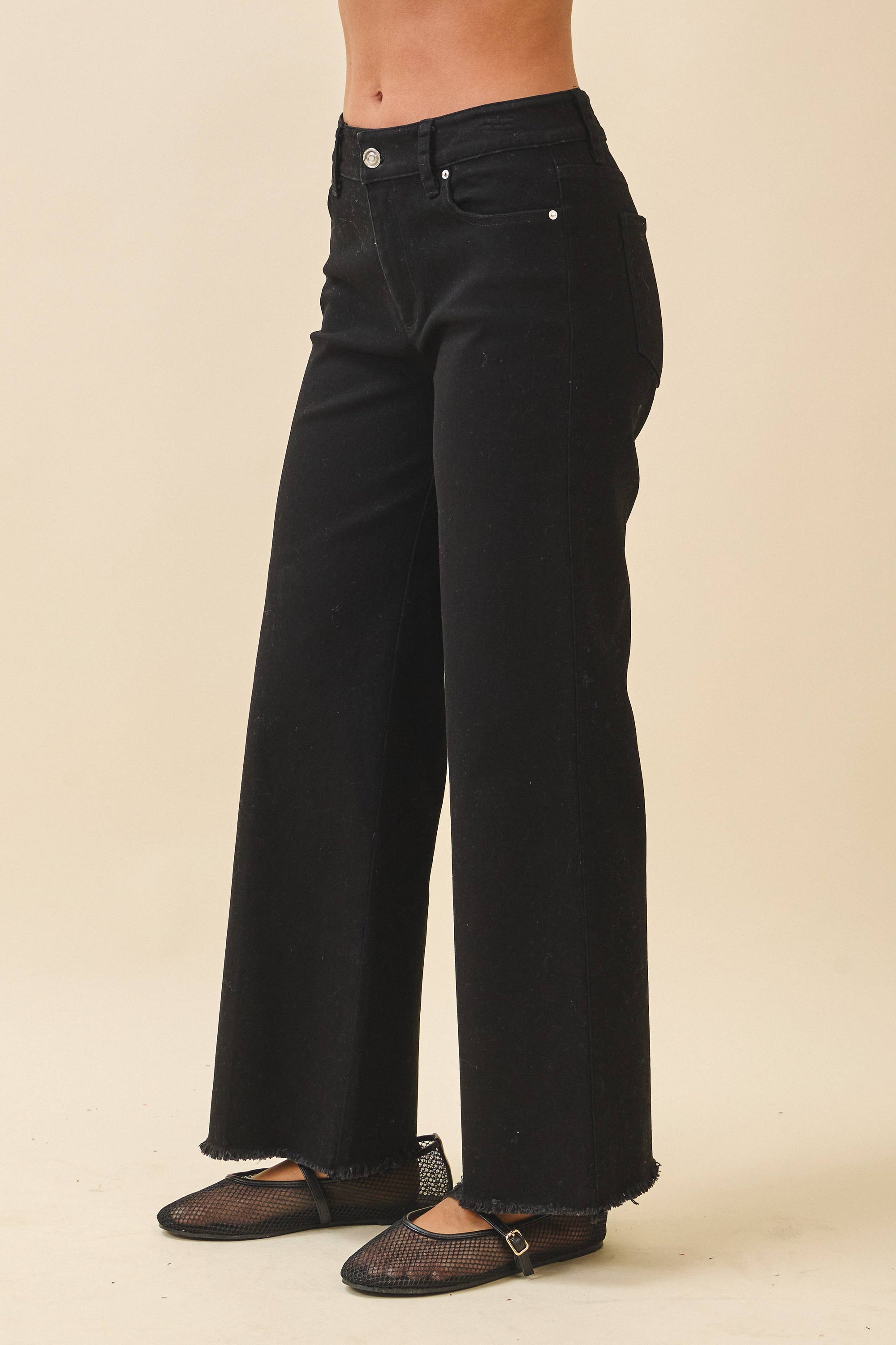 Natalie Wide Leg Denim Pants