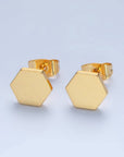 Hexagon Studs - Cloth + Cabin