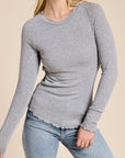 Madeleine Ribbed Long Sleeve Top