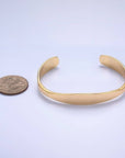 24K Gold Filled Minimalist Band Cuff Bracelet