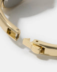 Hinged Oval Bangle Watch Bracelet