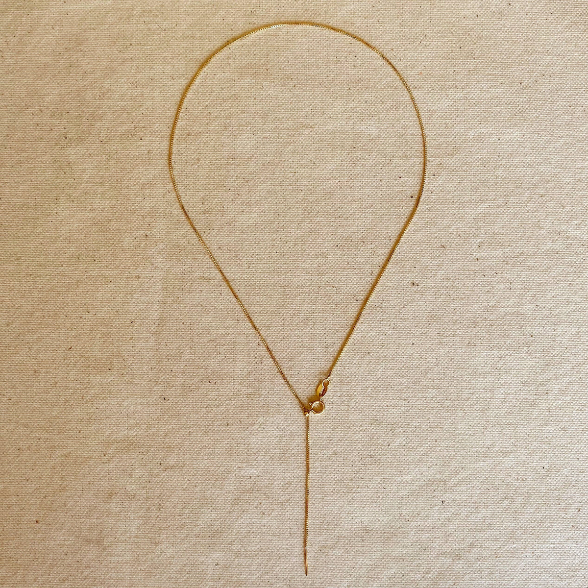 18k Gold Filled Adjustable Sizing Necklace - Cloth + Cabin